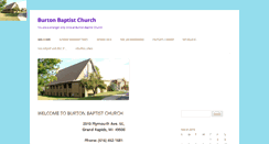 Desktop Screenshot of burtonbaptistchurch.com